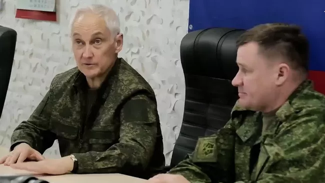 Белоусов в командном пункте группировки войск Центр