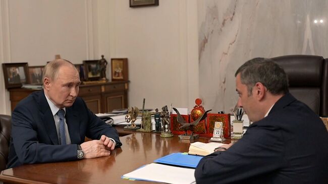 Встреча Путина с врио губернатора Курской области