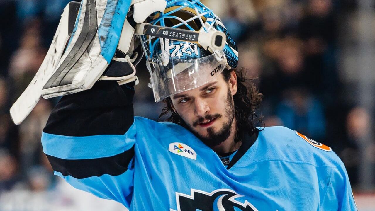 Вратарь ХК Динамо-Минск Василий Демченко - РИА Новости, 1920, 21.05.2025