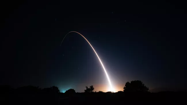 Тестовый пуск межконтинентальной баллистической ракеты Minuteman III