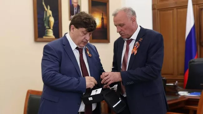 Председатель Белгородской областной Думы Юрий Клепиков передал обнаружители БПЛА в приграничье Белгородской области