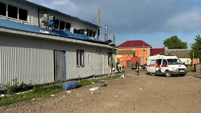 Последствия обстрела Льгова со стороны ВСУ