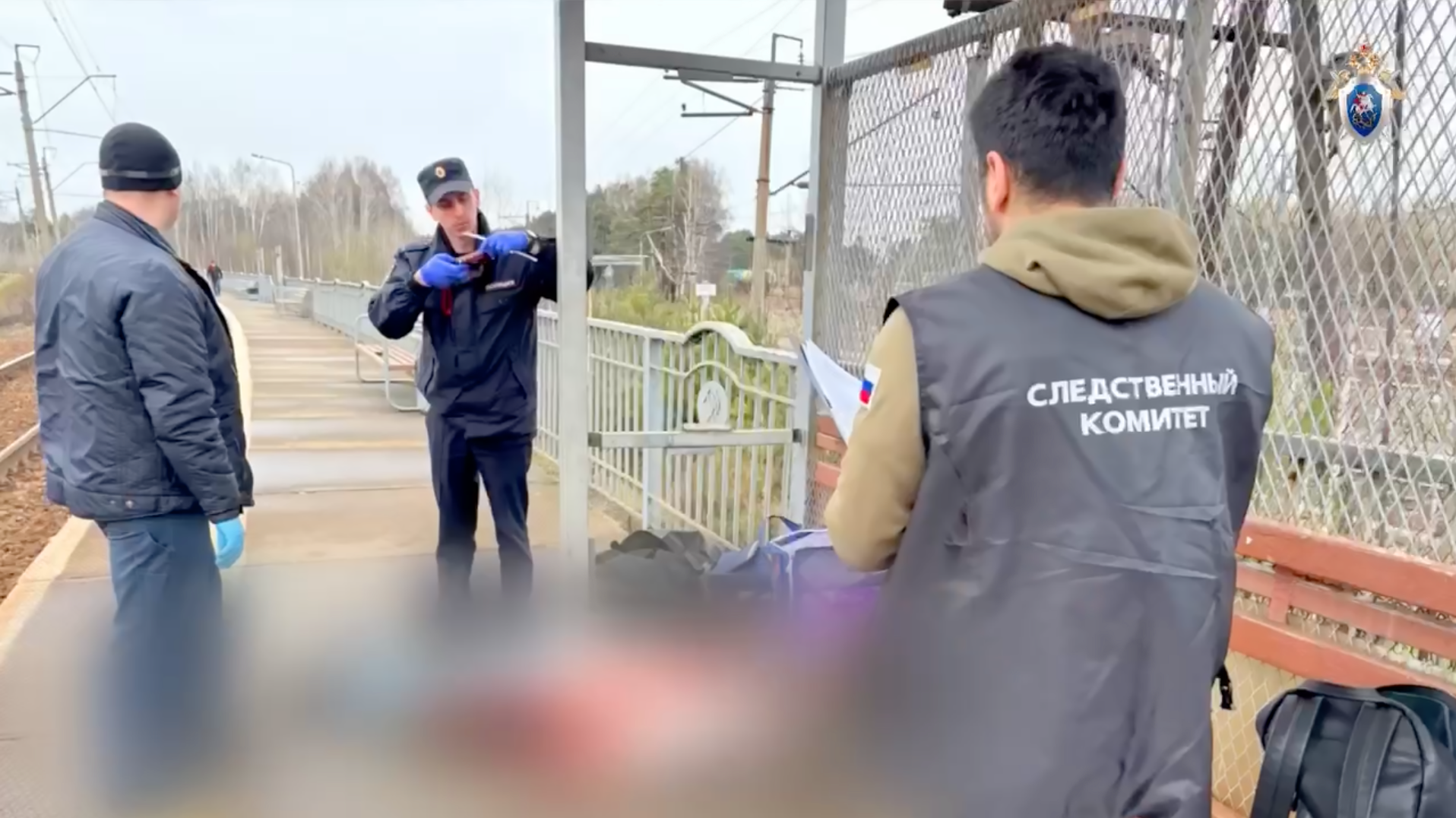 Сотрудники СК осматривают место гибели пожилой женщины на железнодорожной станции Чапаевской Сотрудники СК осматривают место гибели пожилой женщины на железнодорожной станции Чапаевской - РИА Новости, 1920, 23.05.2025