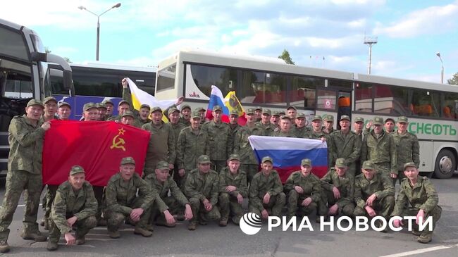 Российские военные, вернувшиеся из украинского плена в результате обмена