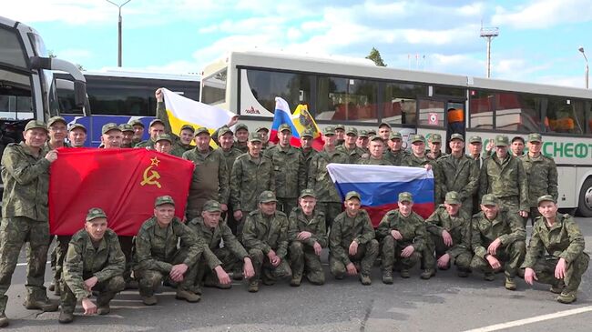 Российские военнослужащие, возвращенные из украинского плена