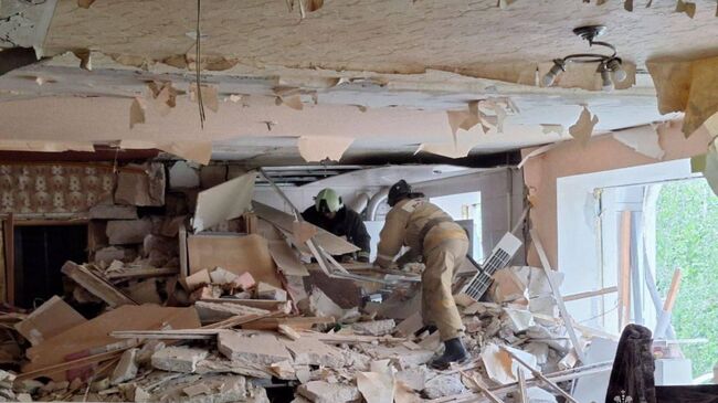 Последствия взрыва бытового газа в ДНР