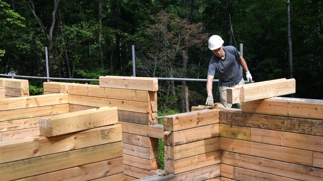 Строительство брусового дома