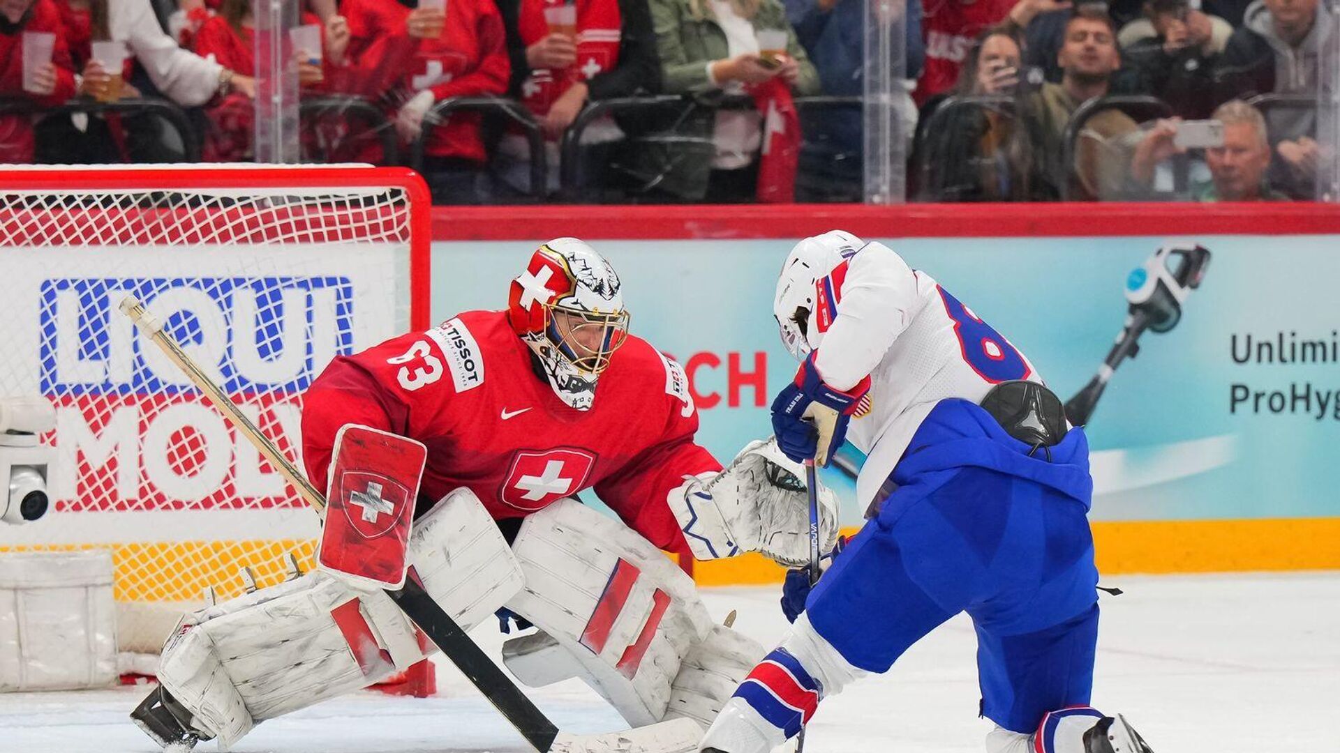 Хоккеисты сборных Швейцарии и США - РИА Новости, 1920, 26.05.2025