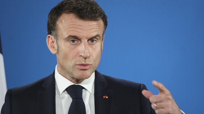 Президент Франции Эммануэль Макрон