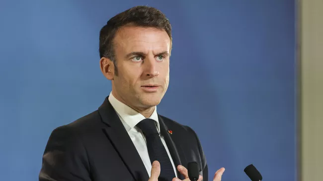 Президент Франции Эммануэль Макрон