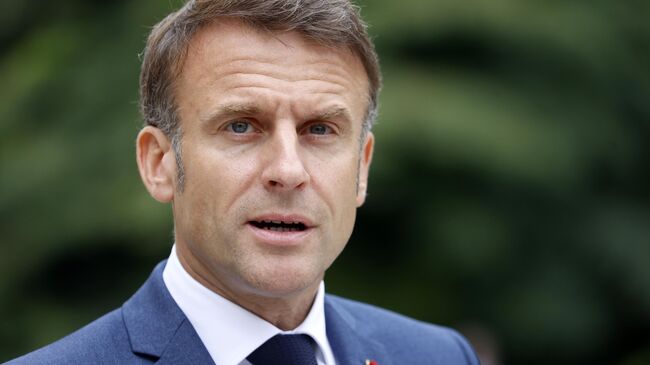 Президент Франции Эммануэль Макрон