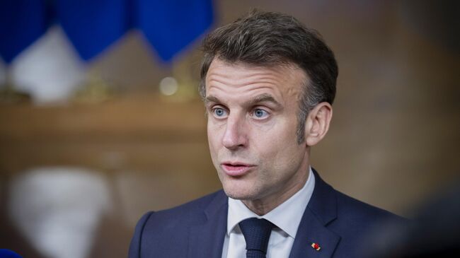 Президент Франции Эммануэль Макрон