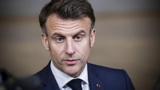 Президент Франции Эммануэль Макрон