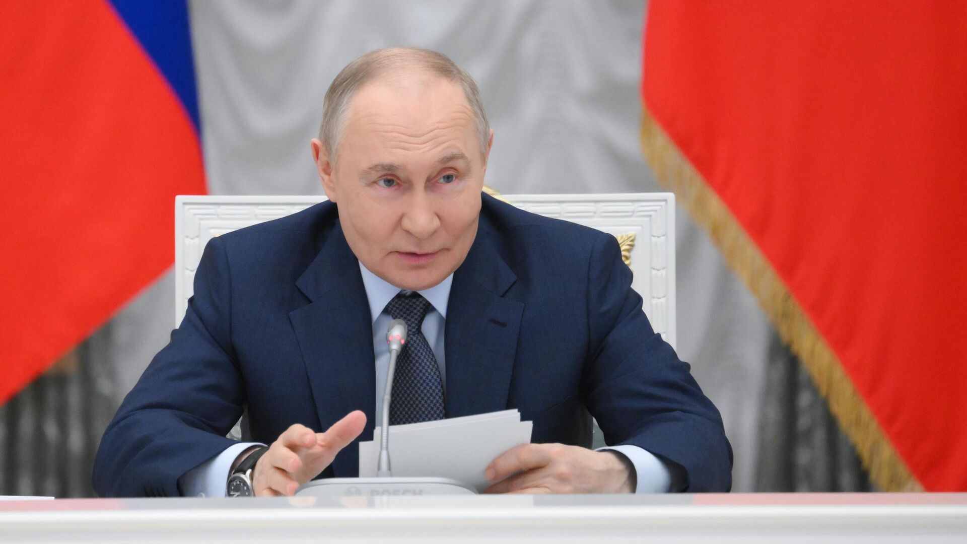 Президент РФ Владимир Путин проводит заседание наблюдательного совета Россия – страна возможностей - РИА Новости, 1920, 27.05.2025
