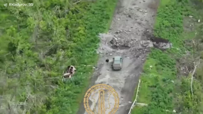 Уничтожение пикапа ВСУ