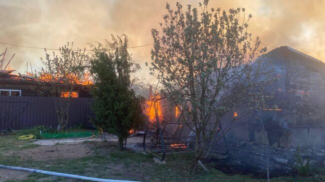 Последствия падения обломков БПЛА в Подмосковье