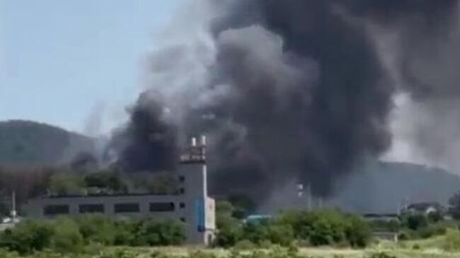 Военный самолет потерпел крушение в Южной Корее