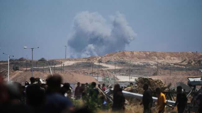 Дым в сектора Газа Дым в сектора Газа