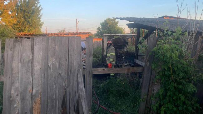 Последствия пожара в Самарской области, в котором погибло двое детей