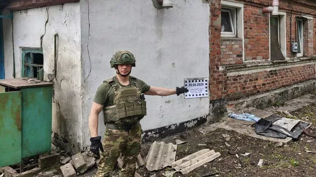 Последствия атаки ударными БПЛА со стороны ВСУ Ясиноватой 