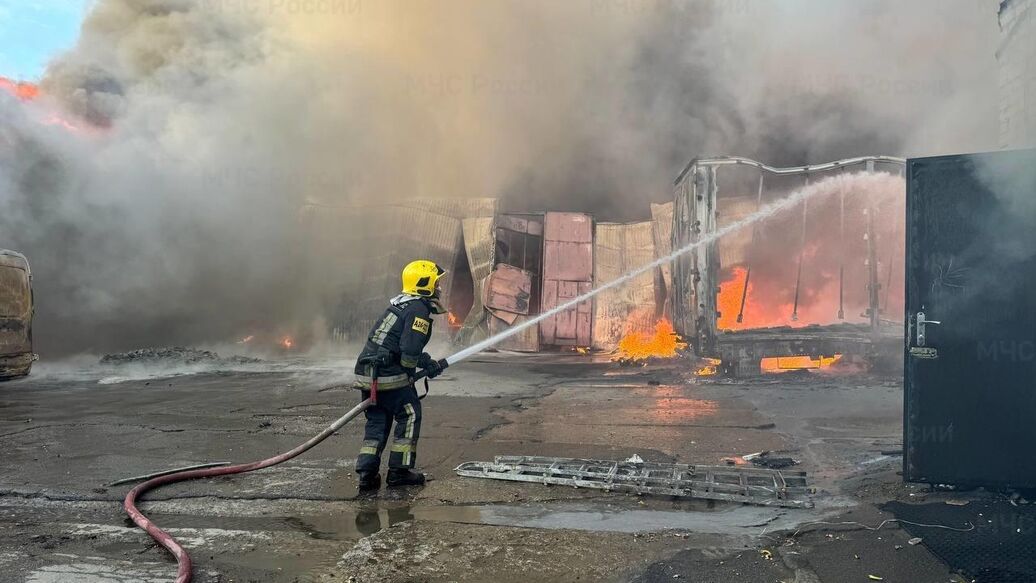 Площадь пожара в Красногорске выросла до четырех тысяч "квадратов"