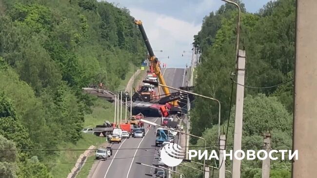 Место крушения грузового поезда в Курской области Место крушения грузового поезда в Курской области