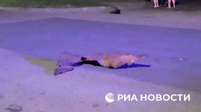 Последствия атаки БПЛА ВСУ на Курск