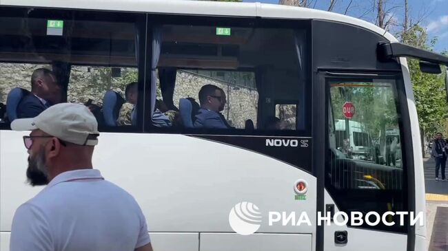 Прибытие делегации Украины к месту проведения переговоров с Россией в Стамбуле