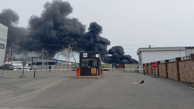 Пожар в Ленинградской области