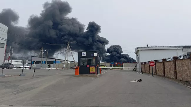 Пожар в Ленинградской области