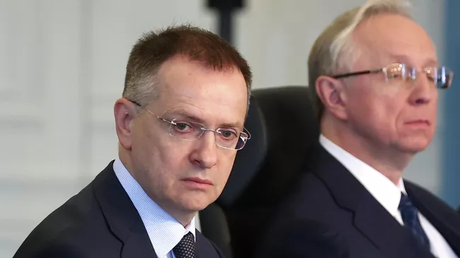 Помощник президента России Владимир Мединский на прямых переговорах между делегациями России и Украины во дворце Чираган в Стамбуле