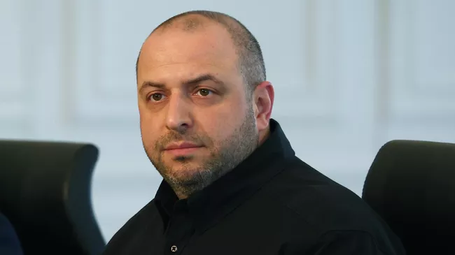 Министр обороны Украины Рустем Умеров на прямых переговорах между делегациями России и Украины во дворце Чираган в Стамбуле