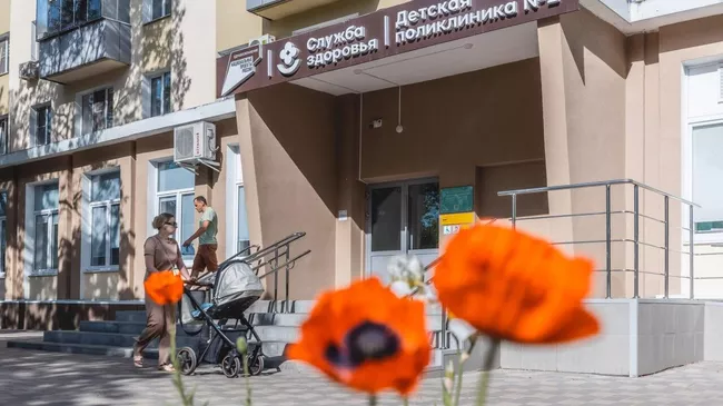 Отремонтированная детская поликлиника №2 в Липецке