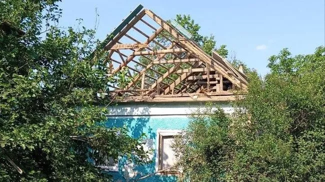 Последствия атаки со стороны ВСУ в Алешках Херсонской области