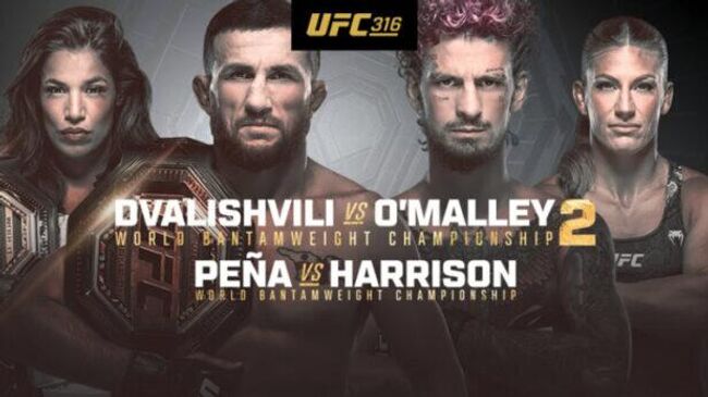 Официальный постер UFC 316
