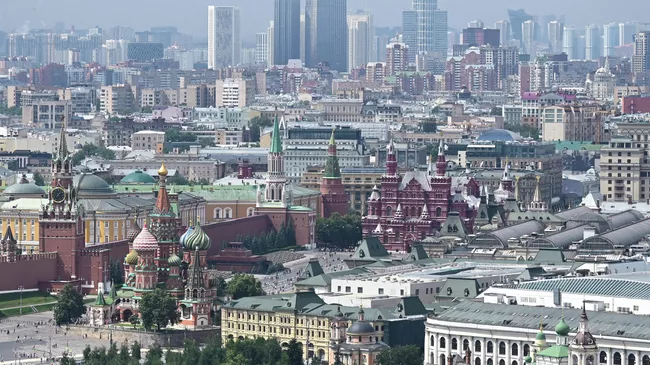 Панорама Москвы с дома на Котельнической набережной