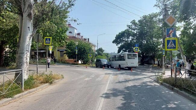 ДТП с автобусом в Севастополе