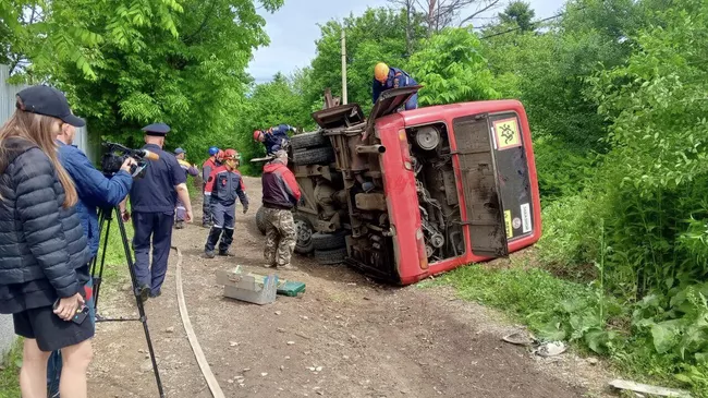 ДТП с автобусом в Хабаровском крае