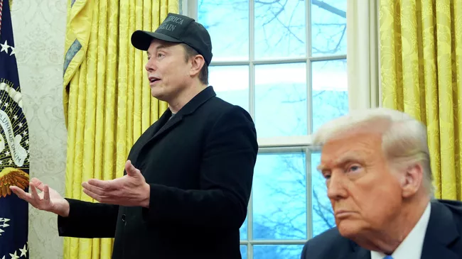 Илон Маск и Дональд Трамп