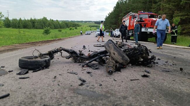 На месте ДТП в Урмарском районе в Чувашии