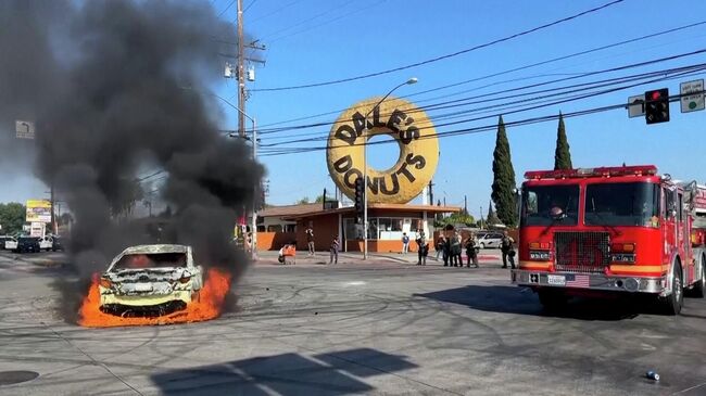 Протесты в США после арестов нелегальных мигрантов