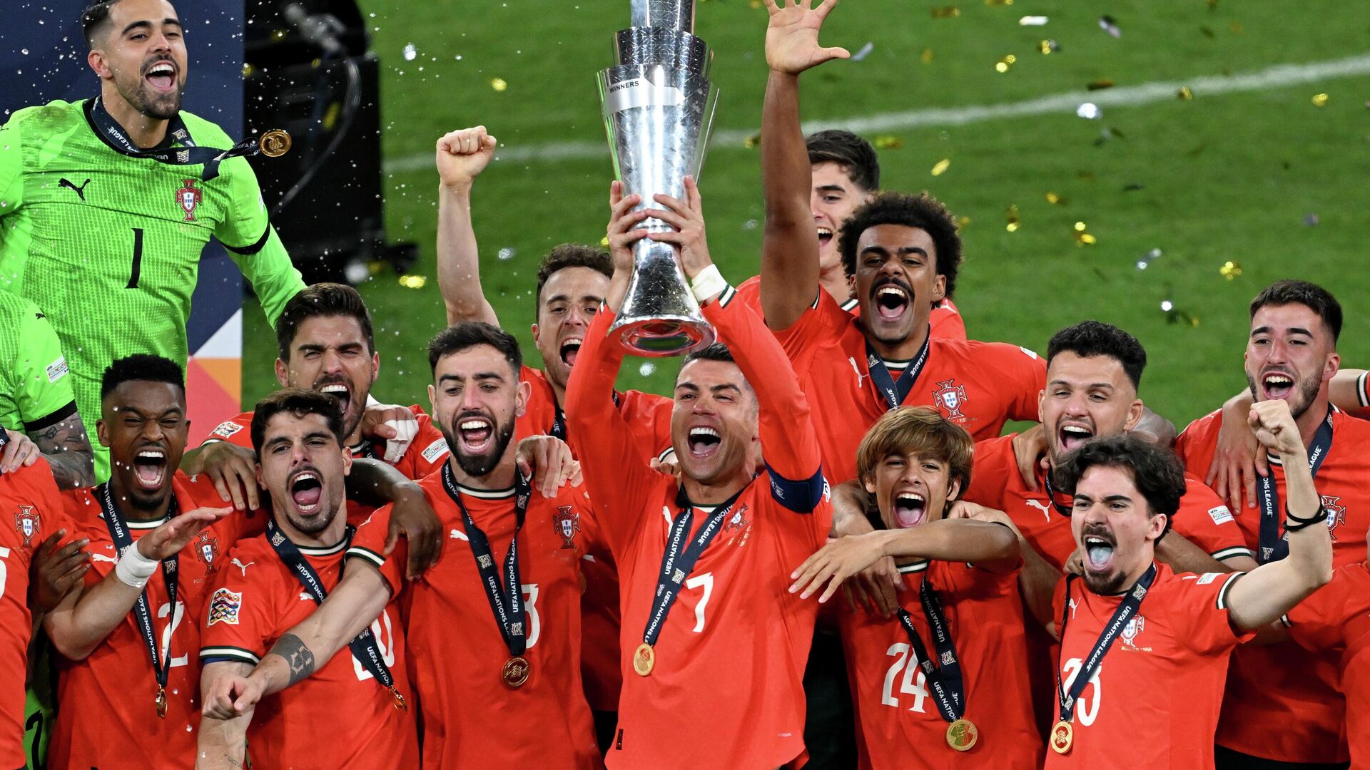 Сборная Португалии по футболу выиграла Лигу наций УЕФА - РИА Новости, 1920, 09.06.2025