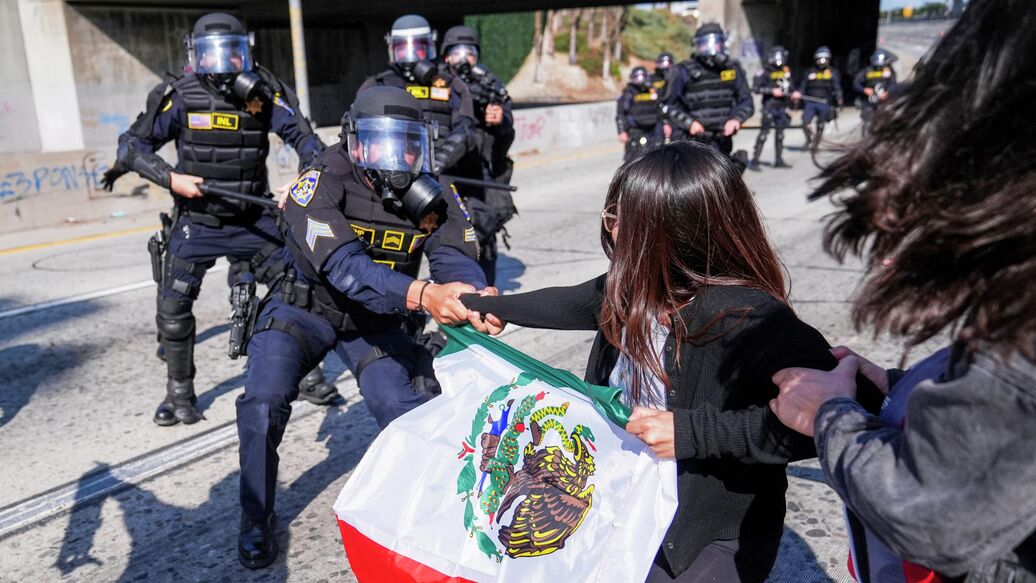 В Калифорнии во время беспорядков задержали более 80 человек