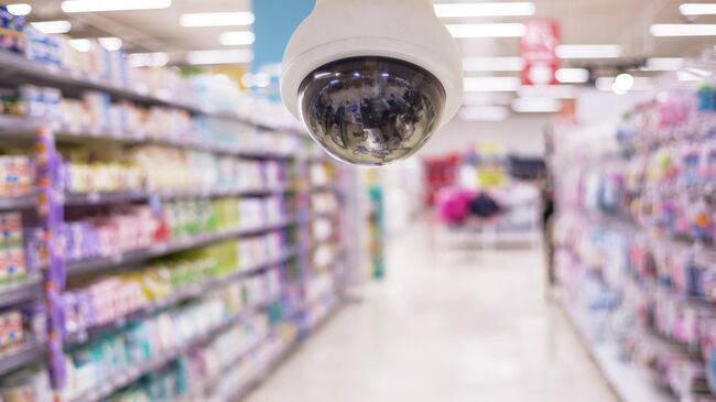 Камер наблюдения в супермаркете