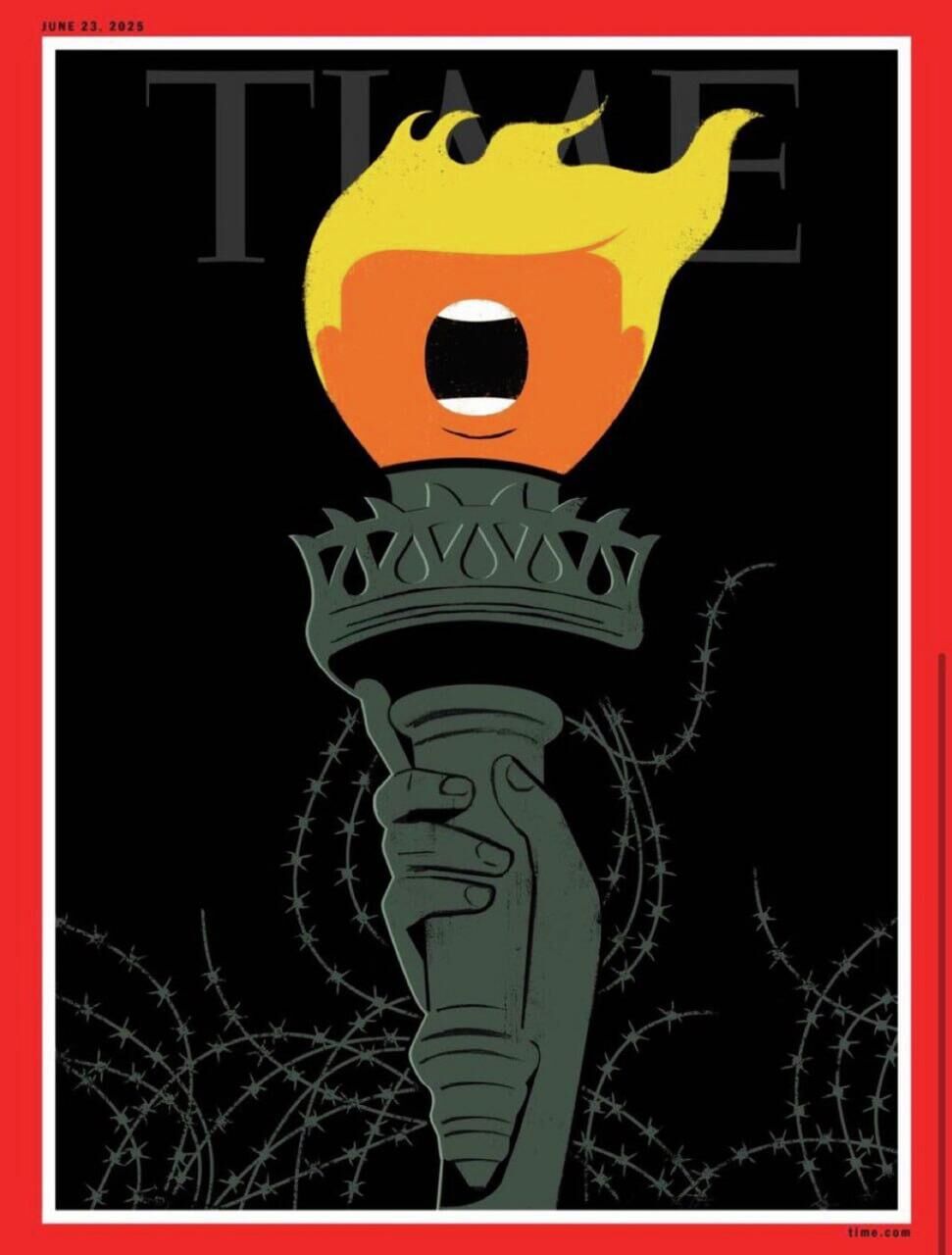 Time представил обложку, посвященную борьбе Трампа с мигрантами