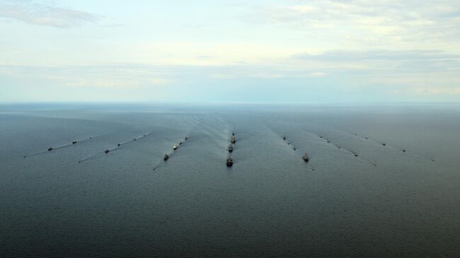 Корабли ВМС США и НАТО в Балтийском море во время учений Baltic Operations 2025