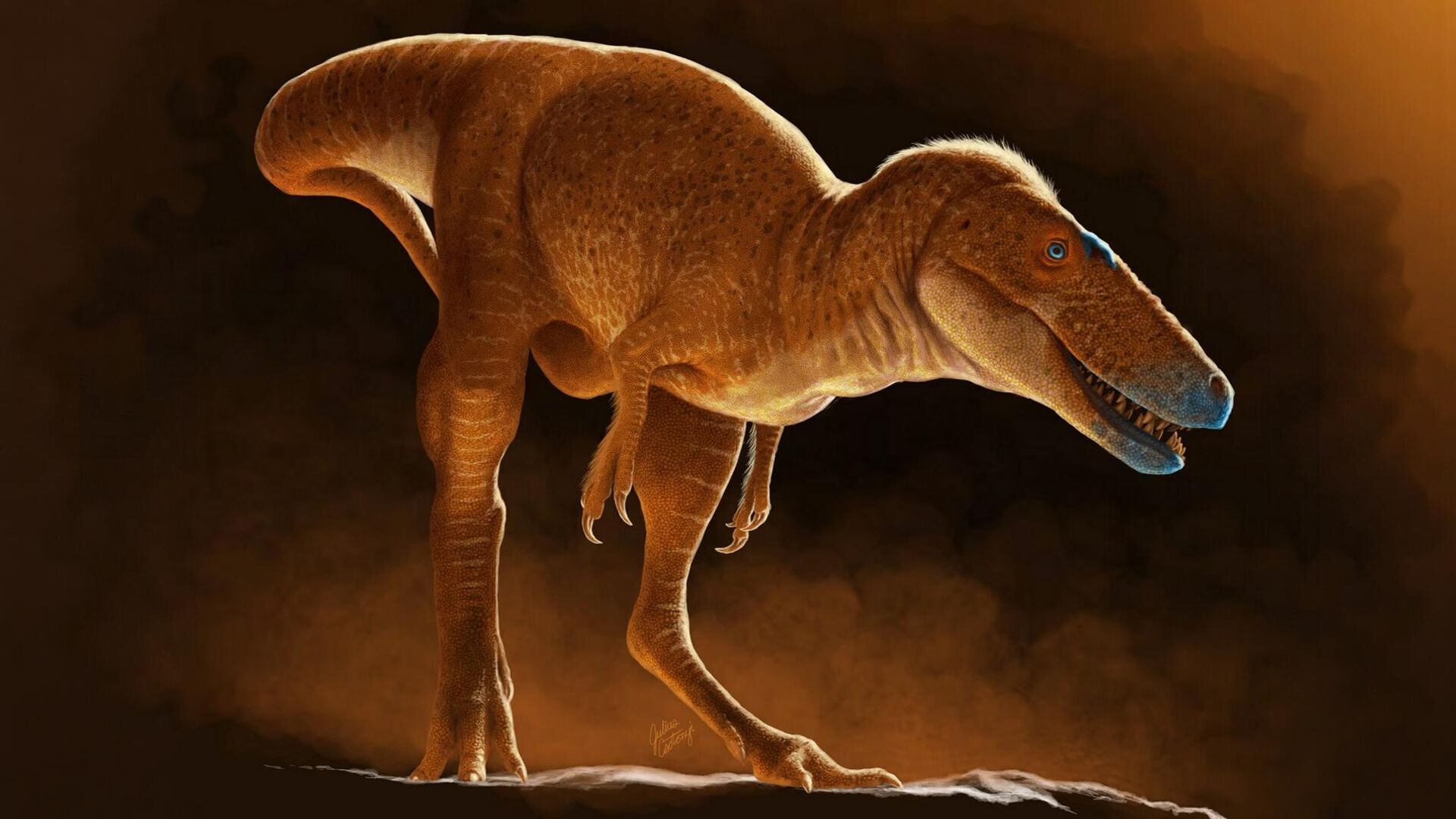 Тираннозавр Khankhuuluu mongoliensis в представлении художника - РИА Новости, 1920, 11.06.2025