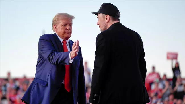 Дональд Трамп и Илон Маск