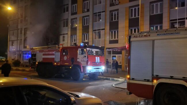 Ликвидация пожара в многоквартирном доме в Подмосковье. 12 июня 2025