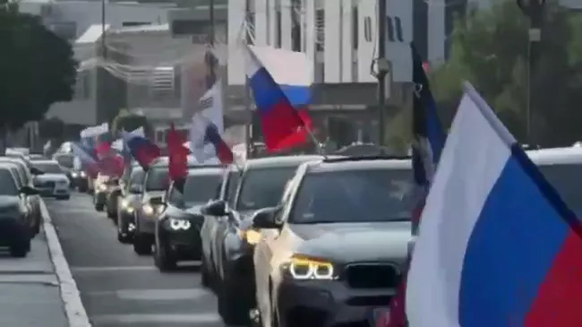 Автопробег в честь Дня России в Сербии